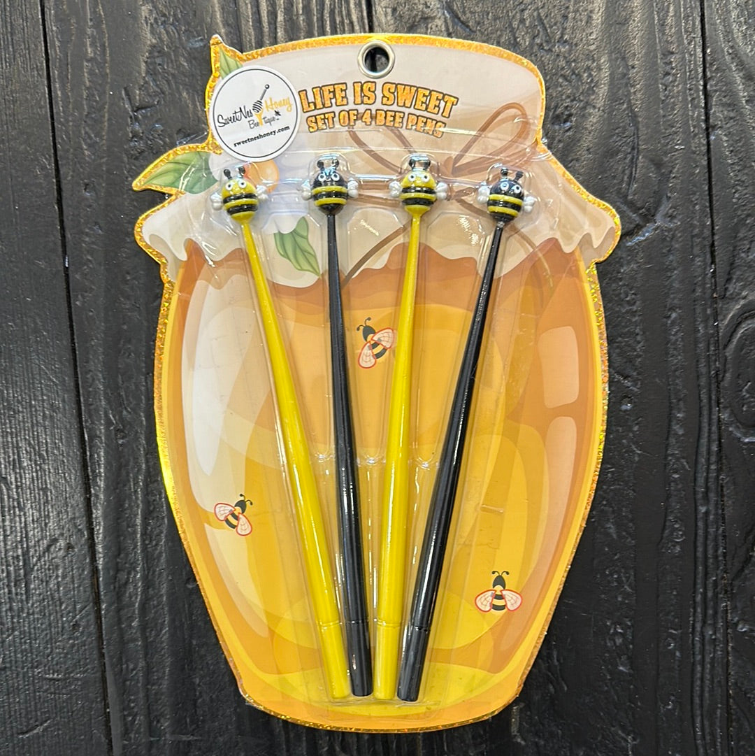 Honey Bee Pen Set 4pk