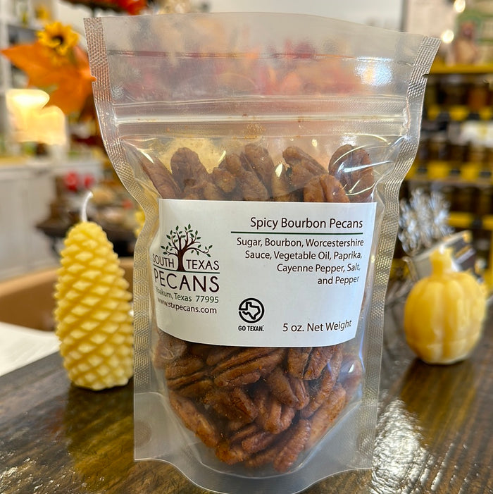 4oz  Spicy Bourbon Texas Pecans