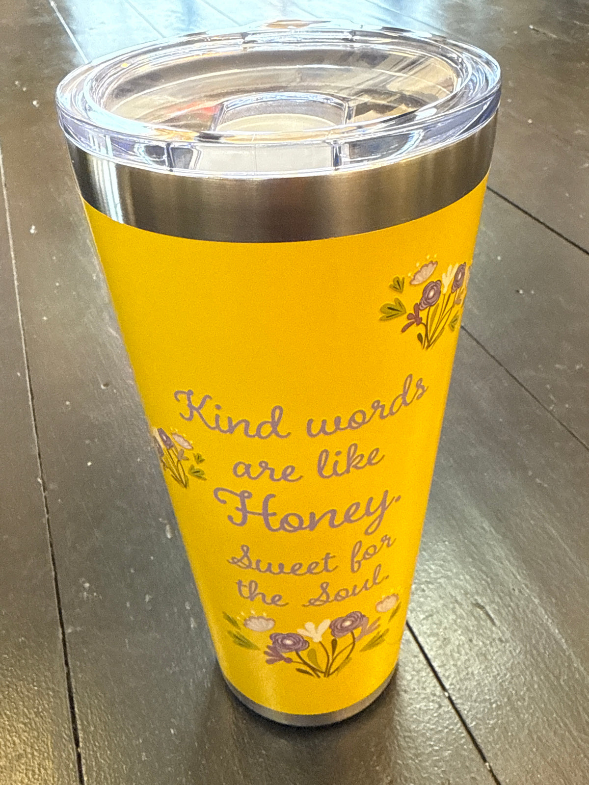 Kind Words are like Honey Travel mug