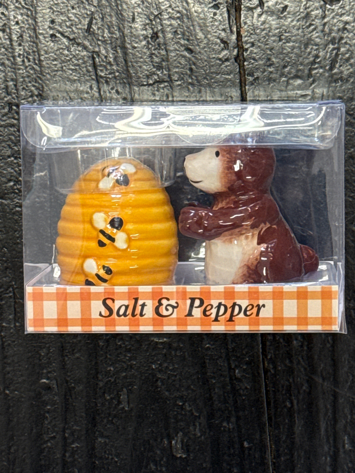 Bear & Beehive Salt & Pepper Shakers