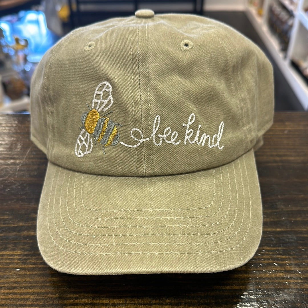 Bee Kind Bee Embroidered Hat