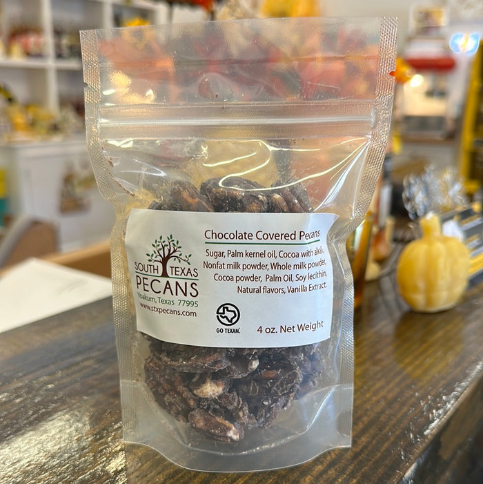4oz  Chocolate Covered Texas Pecans
