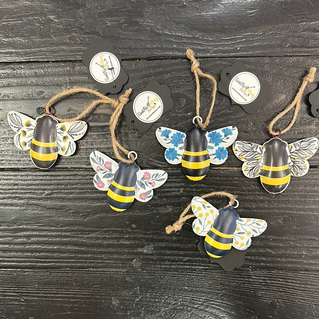 Bee with Floral Wings Ornament