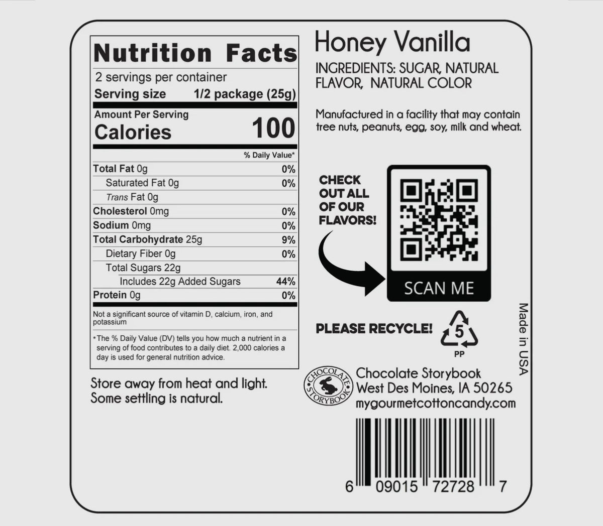 Honey & Vanilla Cotton Candy
