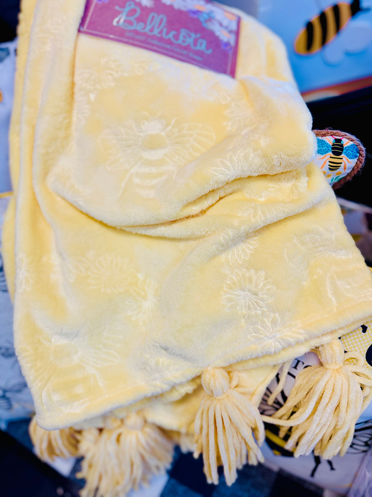 Bee Plush Throw