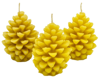 "Medium Pine Cone" 100 % Pure Beeswax Candle
