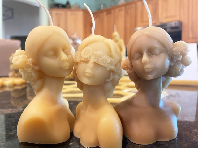 "Flower Girl" 100% Pure Beeswax Candles