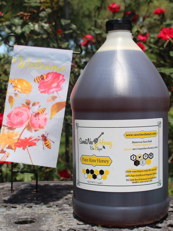 SweetNes Honey Raw Unfiltered HUAJILLO SOUTH TEXAS Honey - 1 Gallon