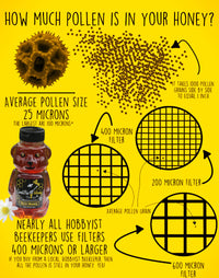 2 oz Pollen in Glass Hex Jar