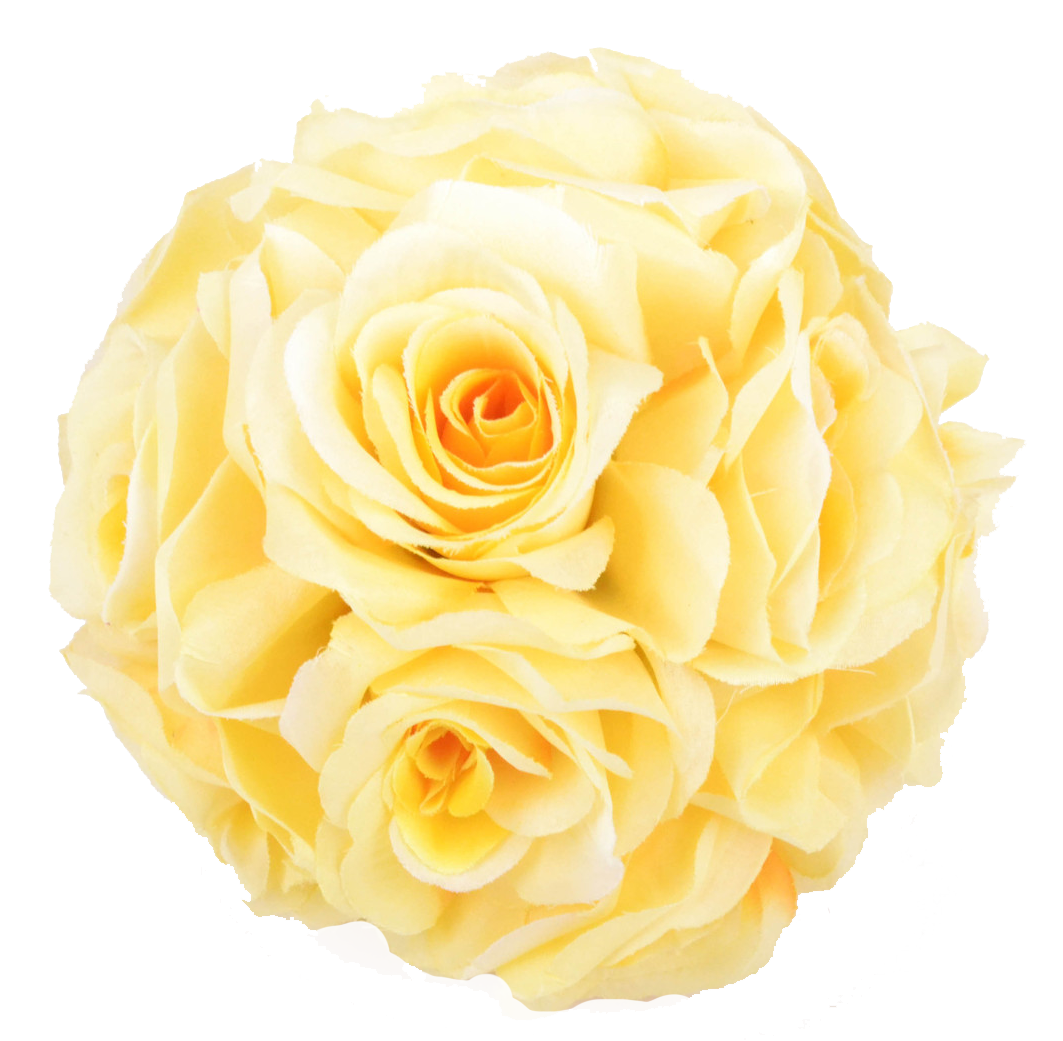 "Rose Bouquet" 100% Pure Beeswax Rose Ball Candle