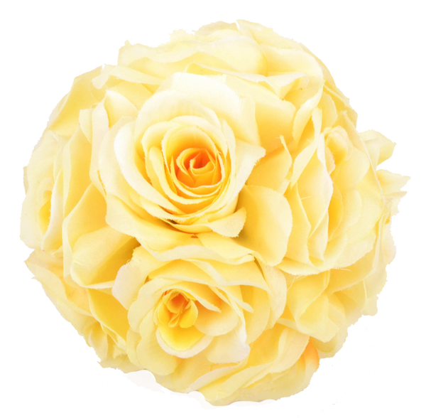 "Rose Bouquet" 100% Pure Beeswax Rose Ball Candle