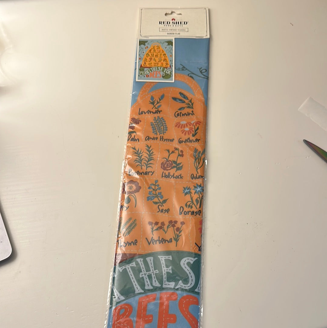 Bee Skep Garden Flag