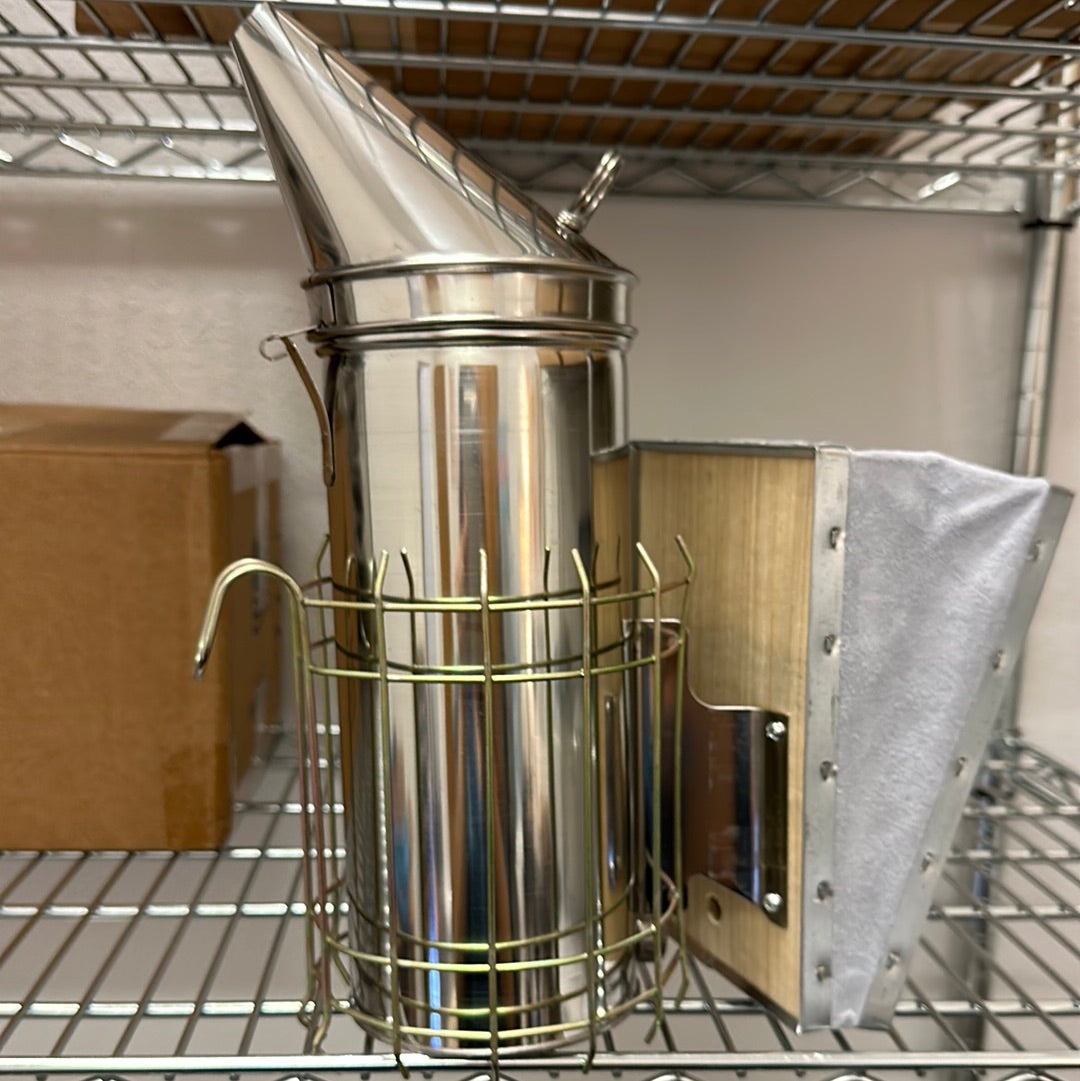 4" x 7" Economy Stainless Steel Smoker with Shield