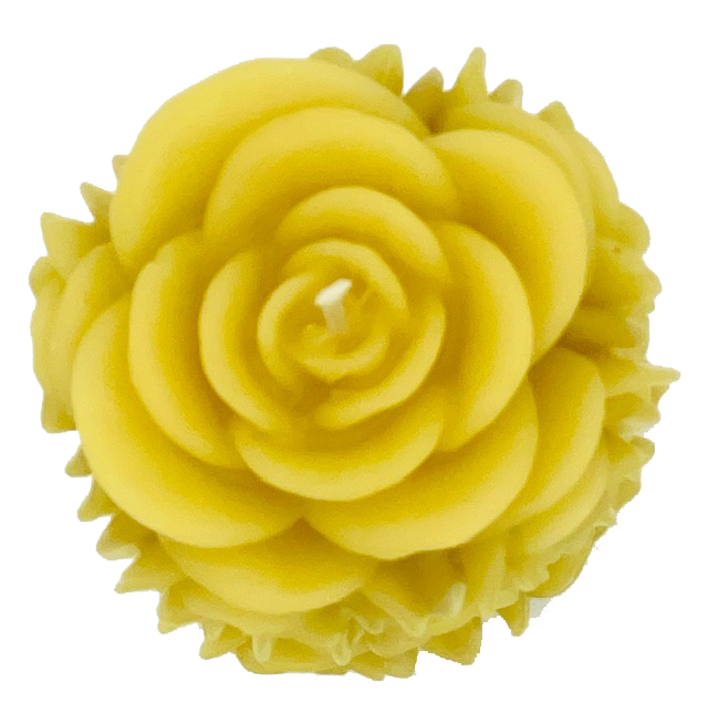 "Rose Pillar"  100% Pure Beeswax Candle
