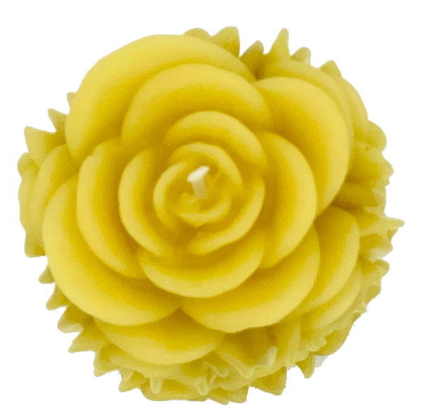"Rose Pillar"  100% Pure Beeswax Candle
