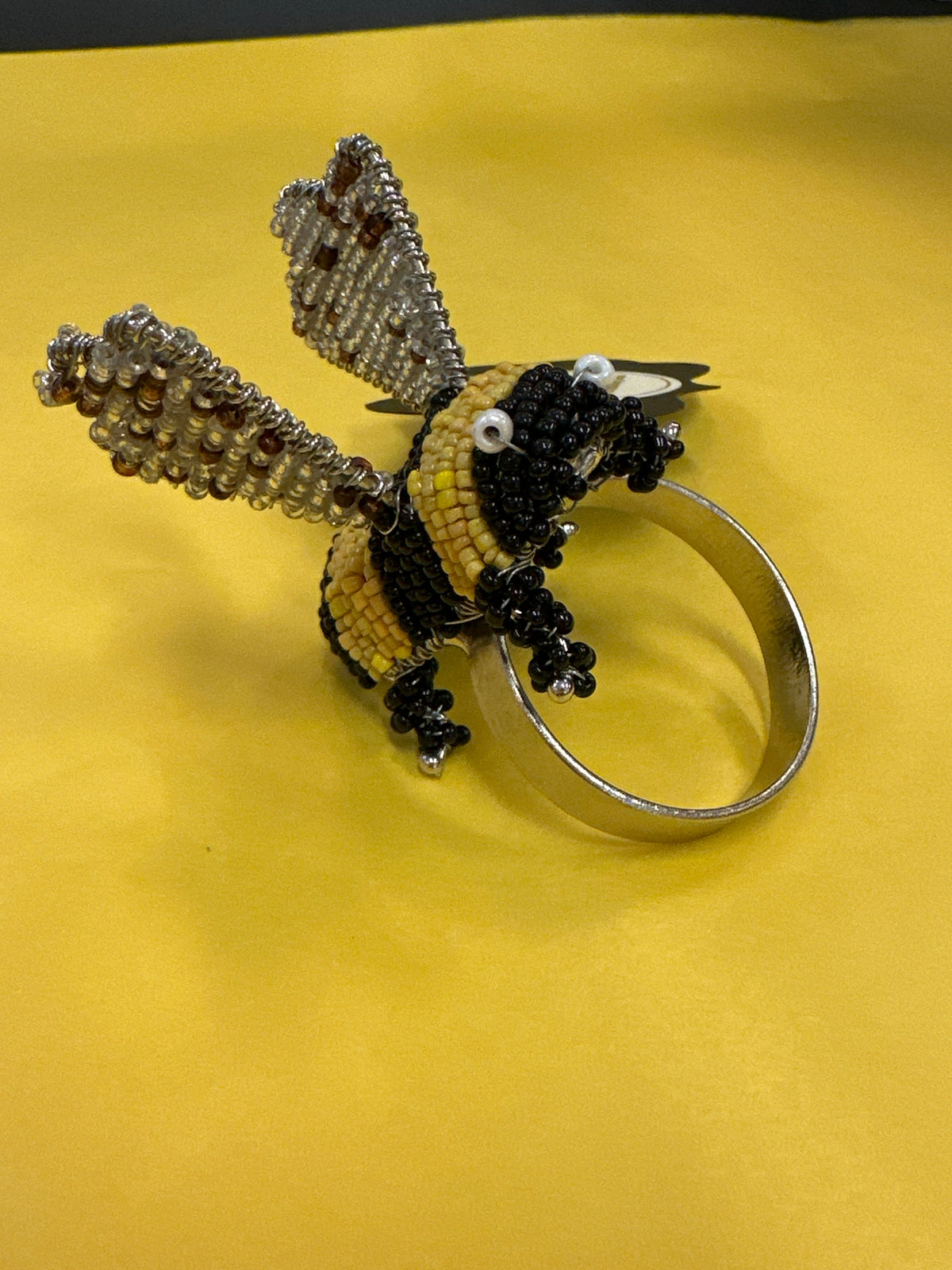 Beaded Bee Napkin Ring