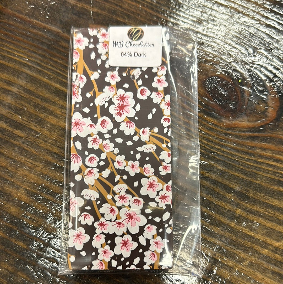 Dark Chocolate Floral Print Bar