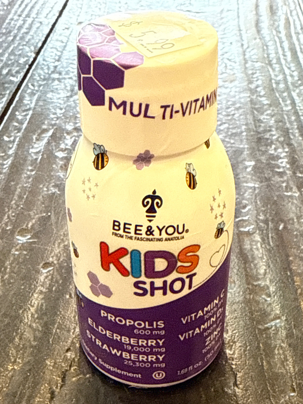 BEE and You Kids Immunity Support Supplement Shot
