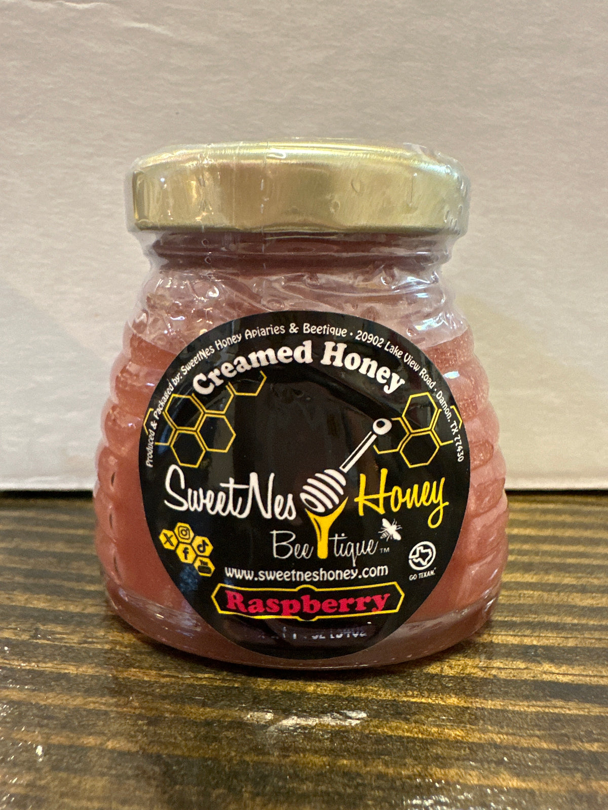 Raspberry Creamed Honey 4oz