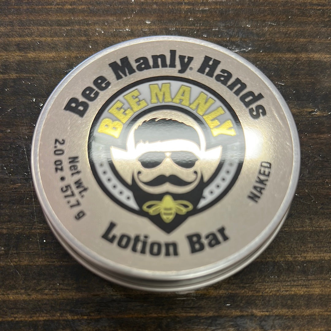 Bee Manly Hands LOTION BAR - NAKED
