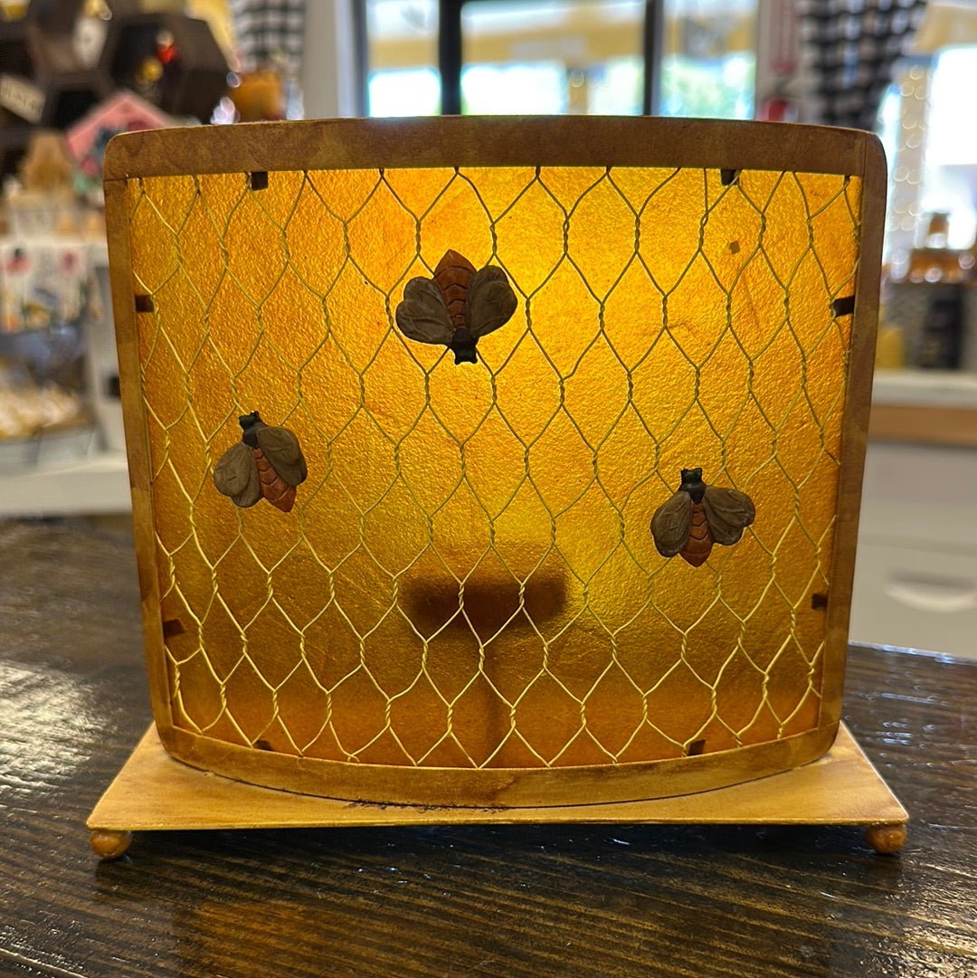 Tea Light Candle Bee Shade