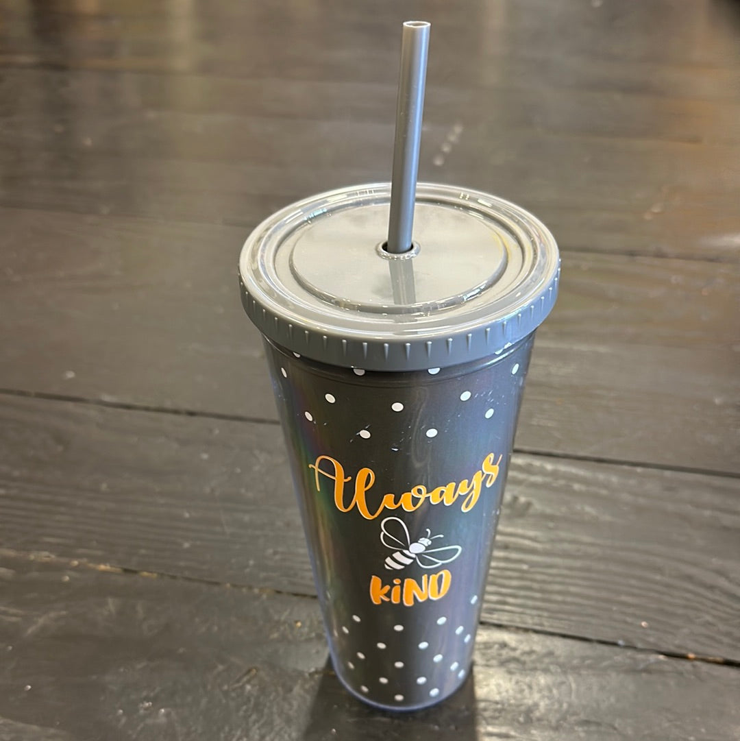 Large Shatter Proof Cup w/Straw