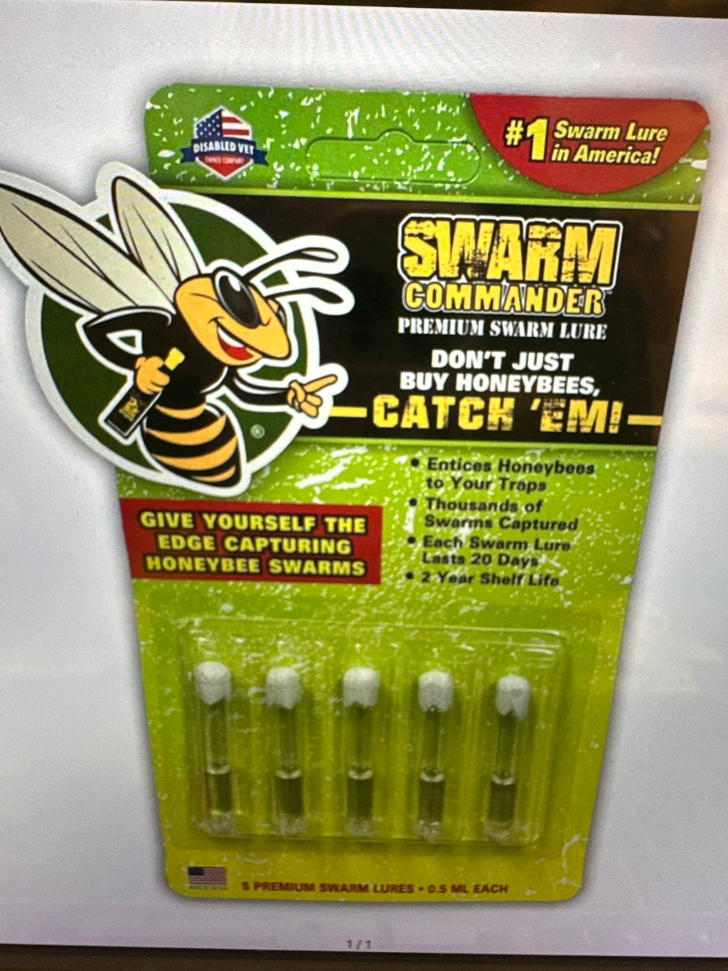 Swarm Commander Crush Vials 5pk – SweetNes Honey Apiaries & Beetique