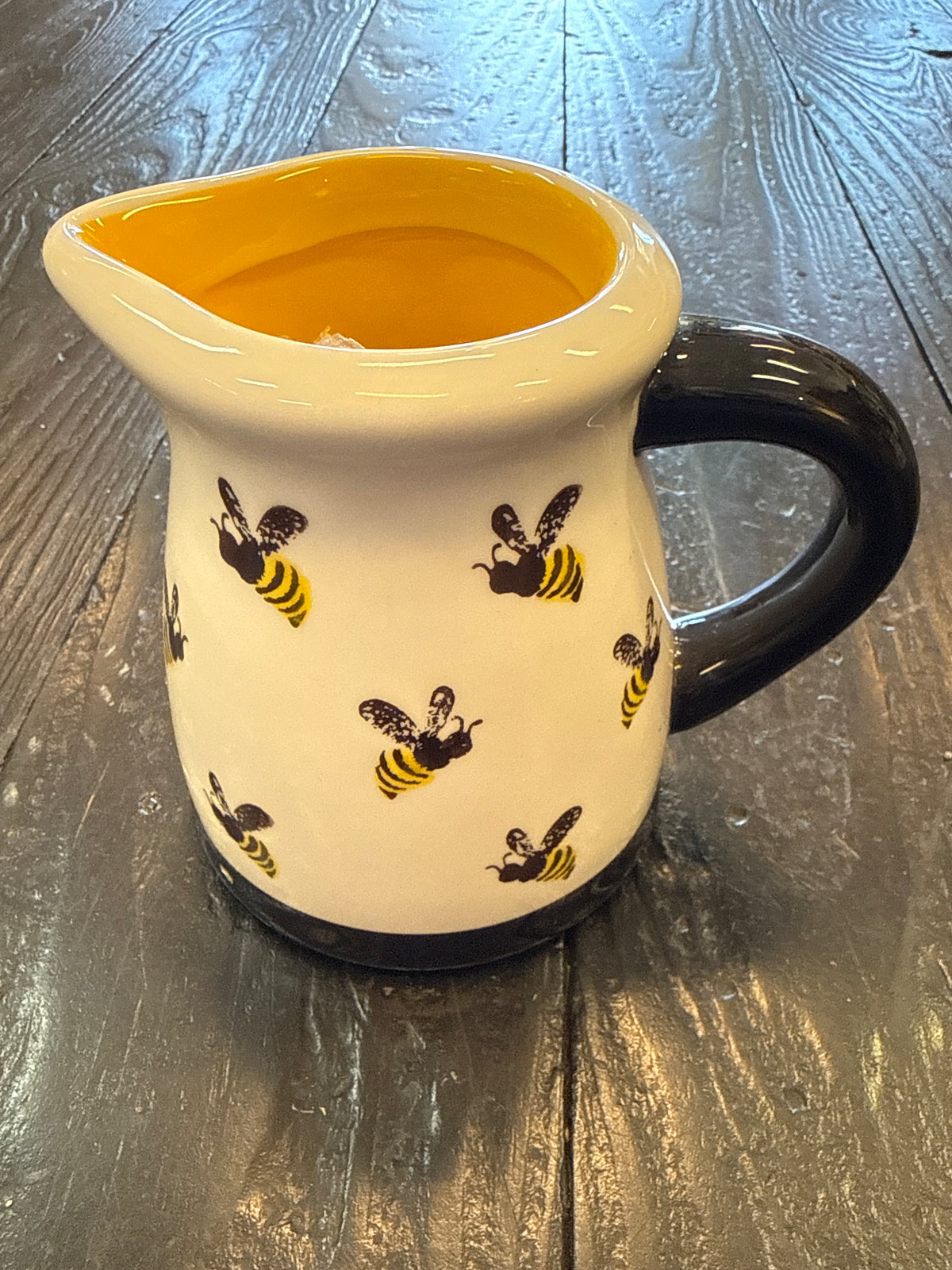 Black & White Bee Pitcher