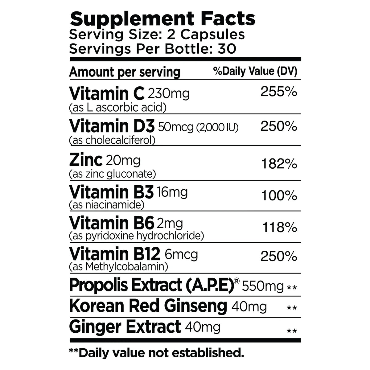 Multivitamin Propolis Capsule
