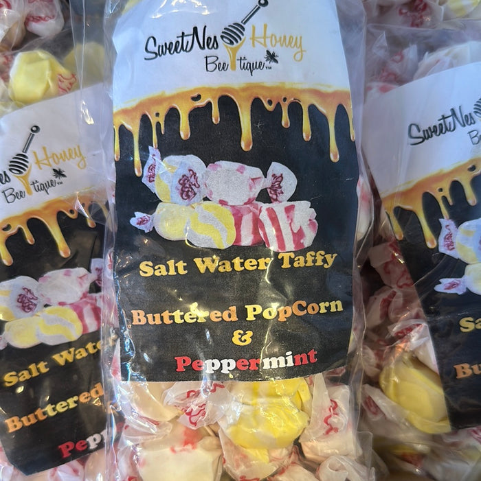 Peppermint & Popcorn Salt Water Taffy
