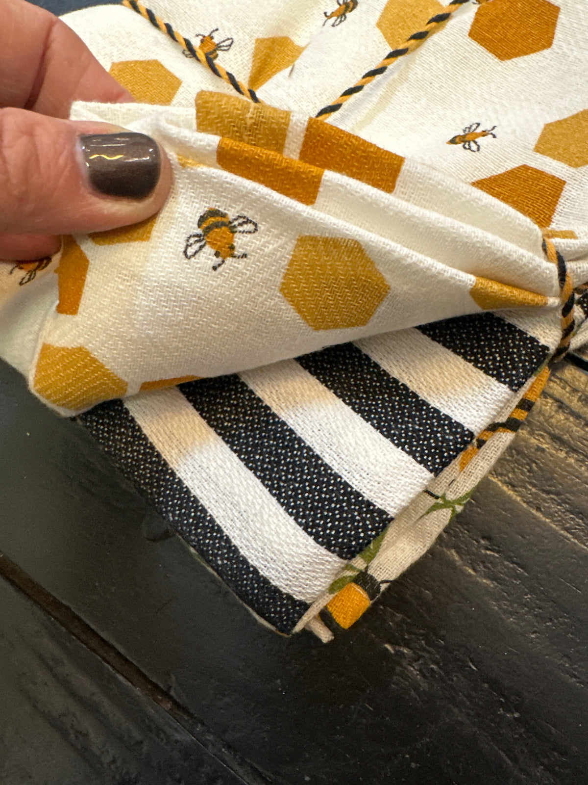 Bee Tea Towel 3pk