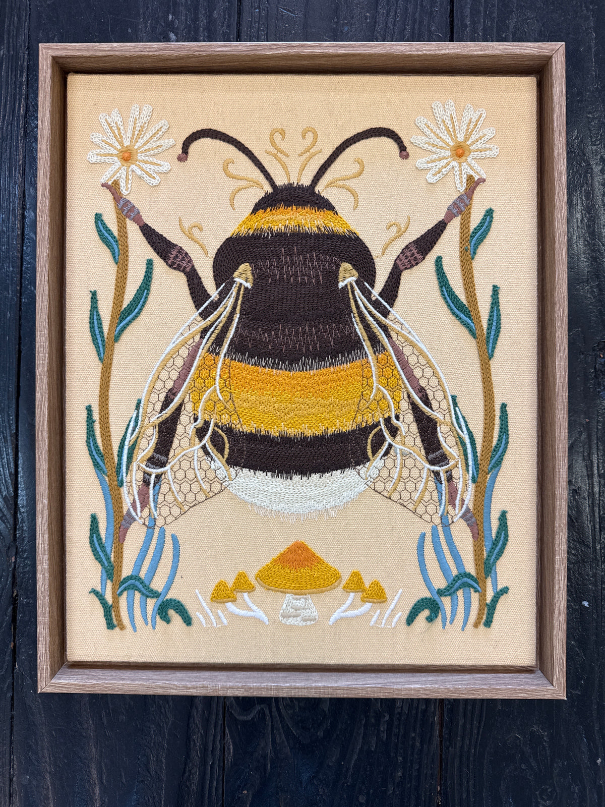 Embroidered Bumble Bee Picture