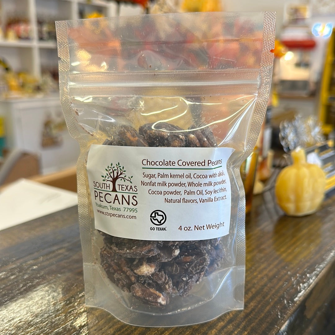 4oz  Chocolate Covered Texas Pecans