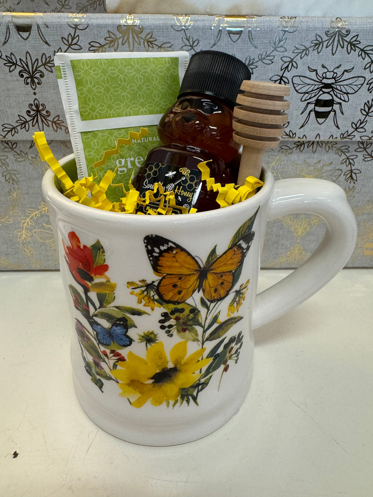 Sunflower & Floral Mugs (Welcome Bees/Butterflies)