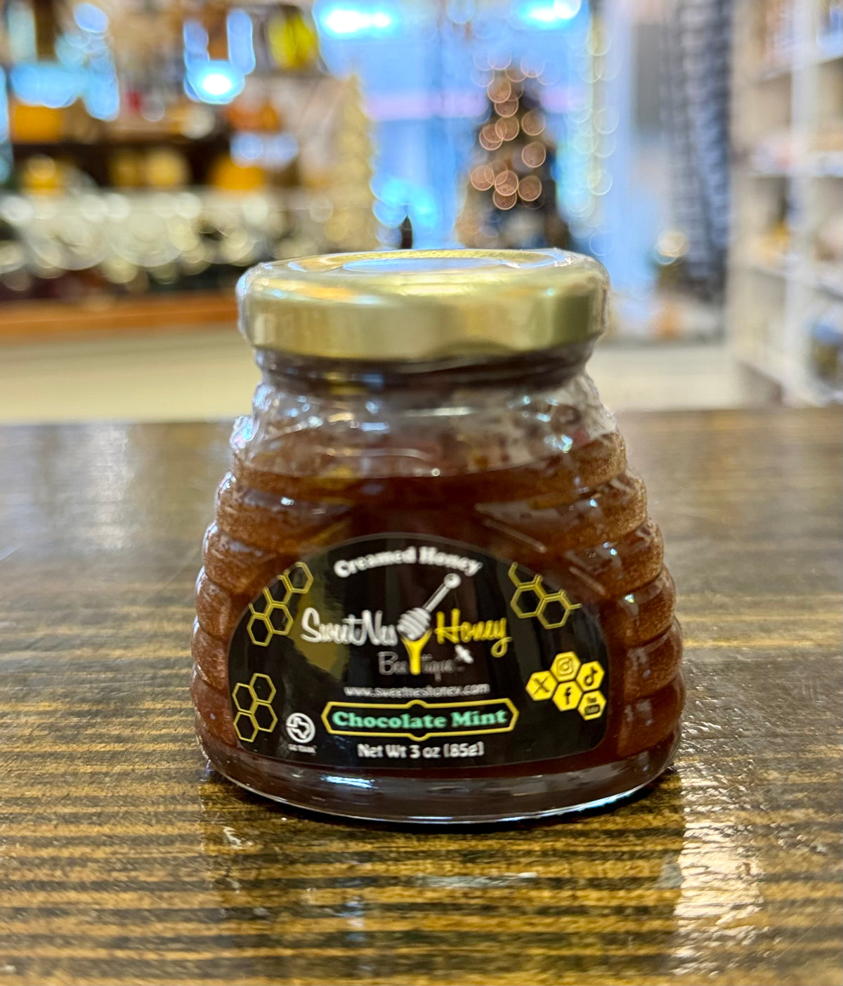 Chocolate Mint Honey 3oz.