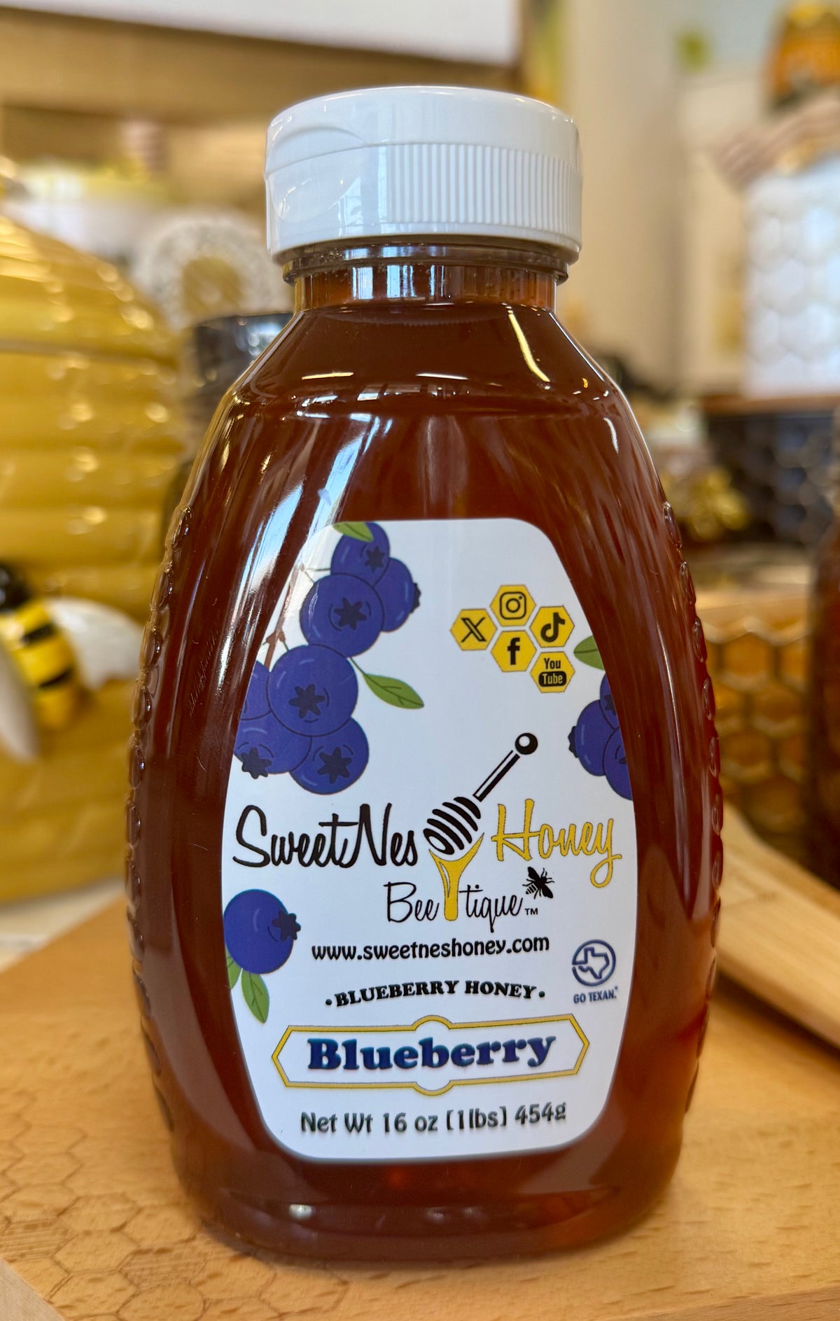 Blueberry Infused Honey 16oz