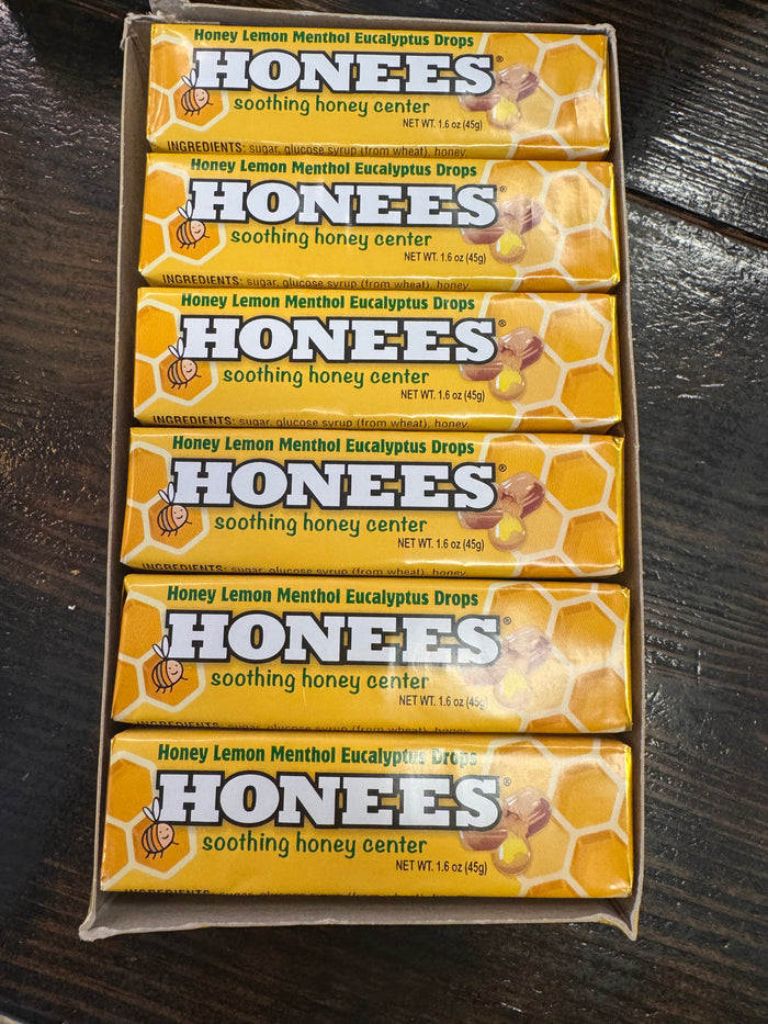 Honees Lemon Menthol Eucalyptus Honey Filled Drops