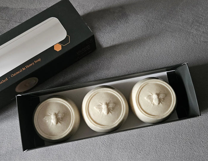 "Bee Soothed" Oatmeal & Honey box set of 3