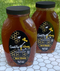 SweetNes Honey Raw Unfiltered Local Honey 32oz (2lb) GLASS JAR