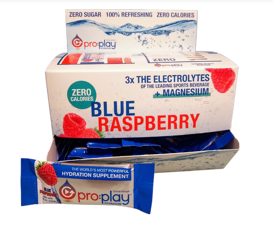 Pro:Play with Magnesium + Zero Sugar BLUE RASPBERRY (Pack of 50 ...
