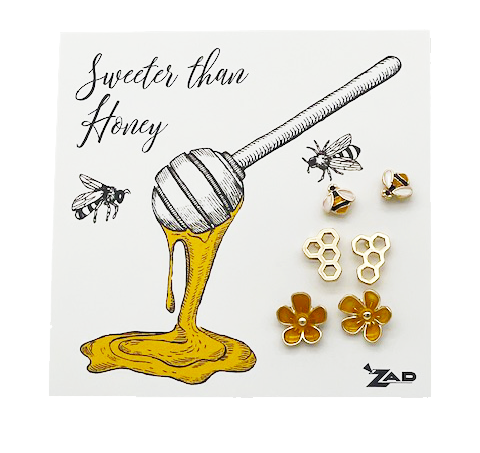 "Sweeter than Honey" Earring Set of 3