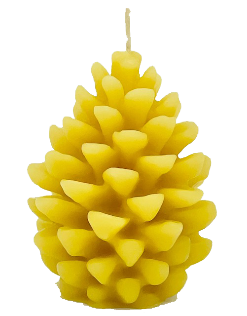 "Medium Pine Cone" 100 % Pure Beeswax Candle