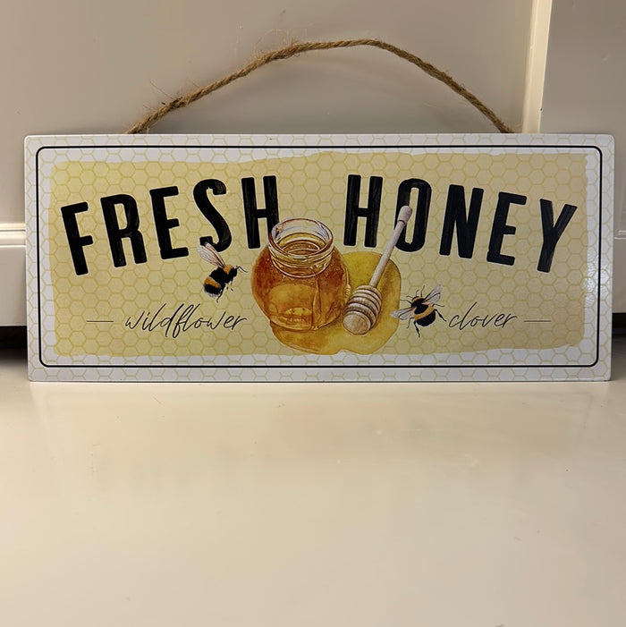 Fresh Honey metal sign
