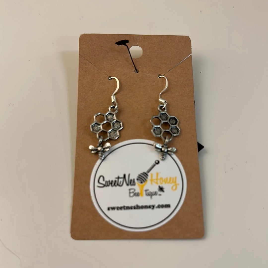 Handmade Honeycomb Earrings