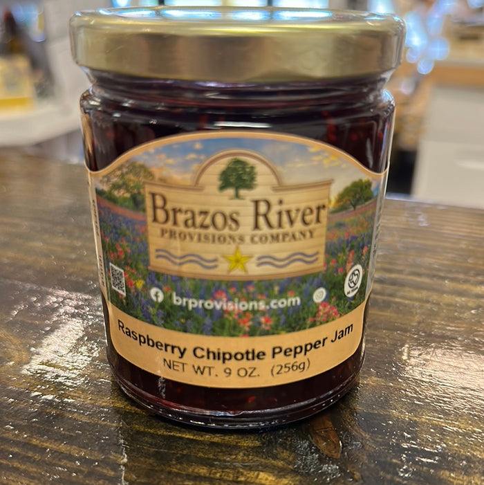 Brazos Rivers RASPBERRY CHIPOTLE PEPPER JAM